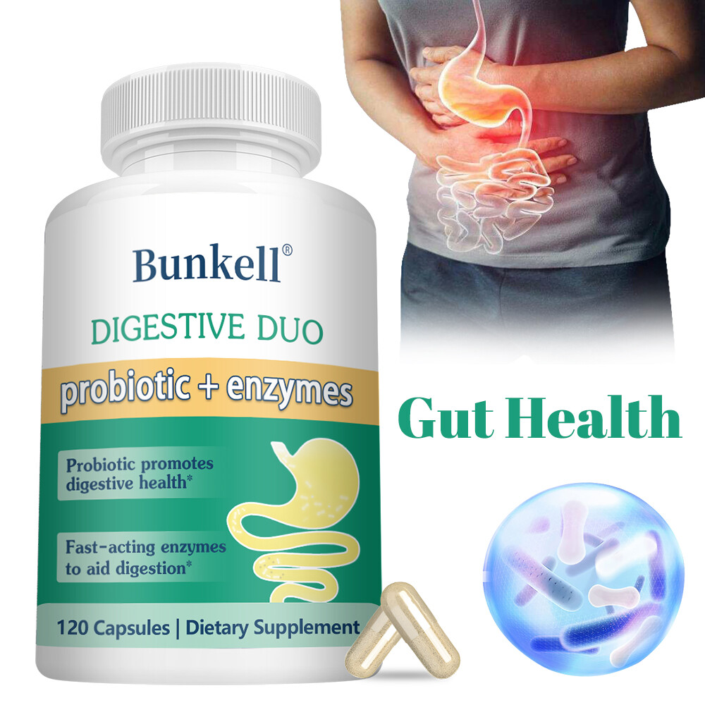 Digestive Probiotic+Enzymes Supplement Balance Intestinal Health,Relief Bloating
