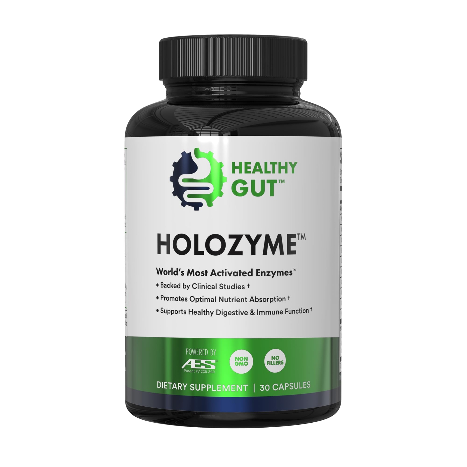 Healthy Gut HoloZyme Digestive Enzyme Supplement 15 Servings Sample Bottle