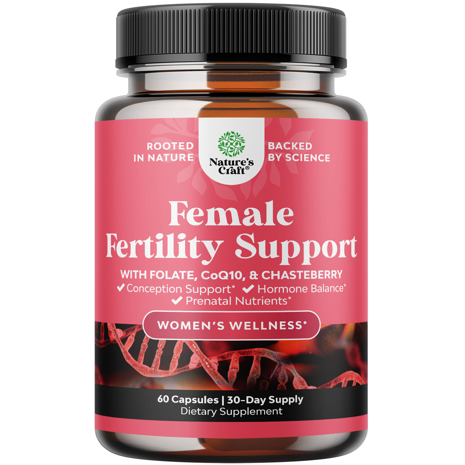 Fertility Supplement for Women with Prenatal Multivitamins Choline Inositol 60ct