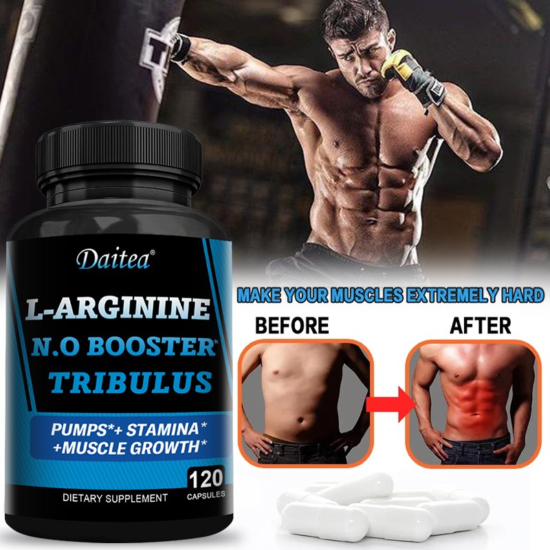 Nitric Oxide Booster Improves Blood Flow Circulation Quick Recovery 120 Pills