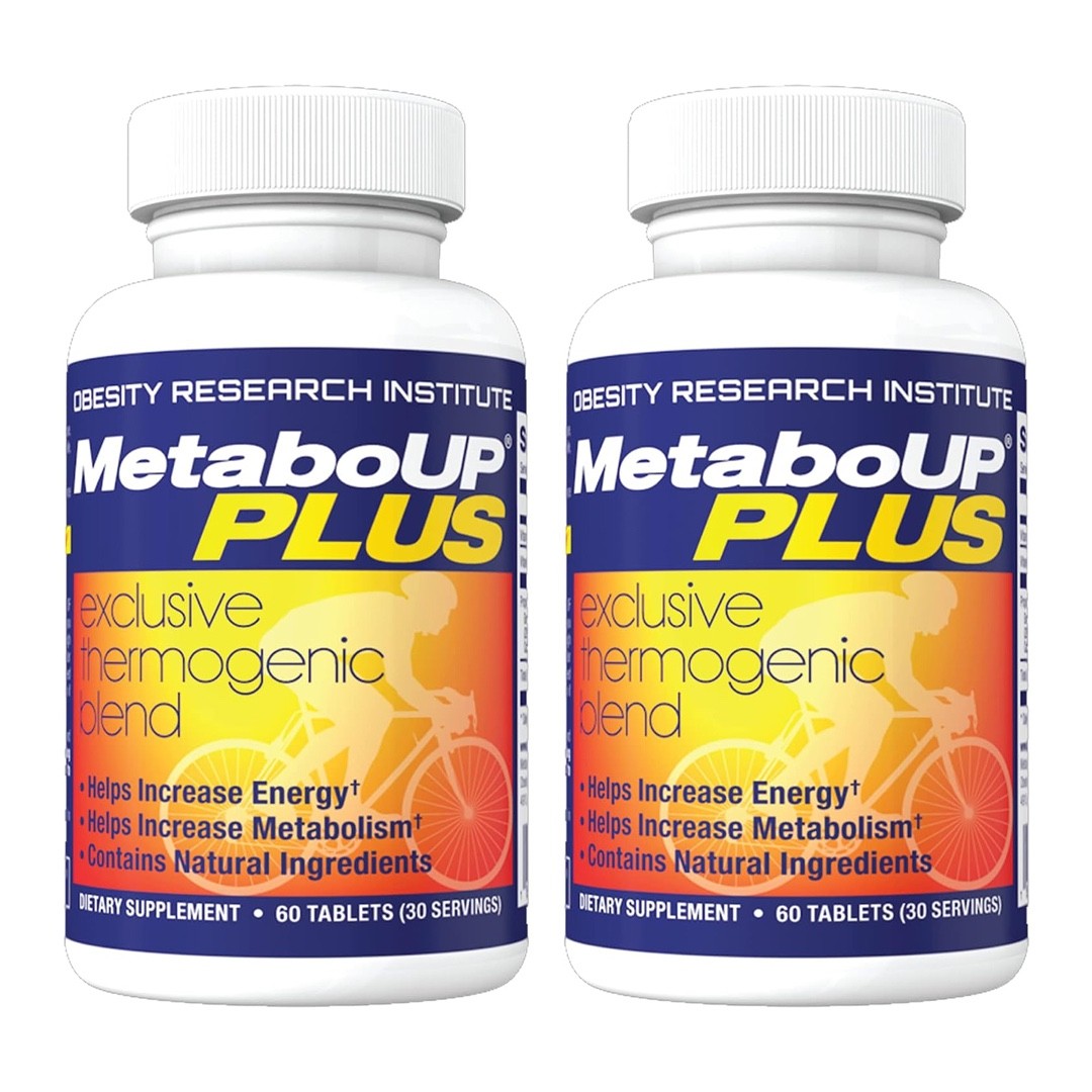 Lipozene MetaboUP PLUS Thermogenic Energy Support 2 x 60 Ct Bottles New