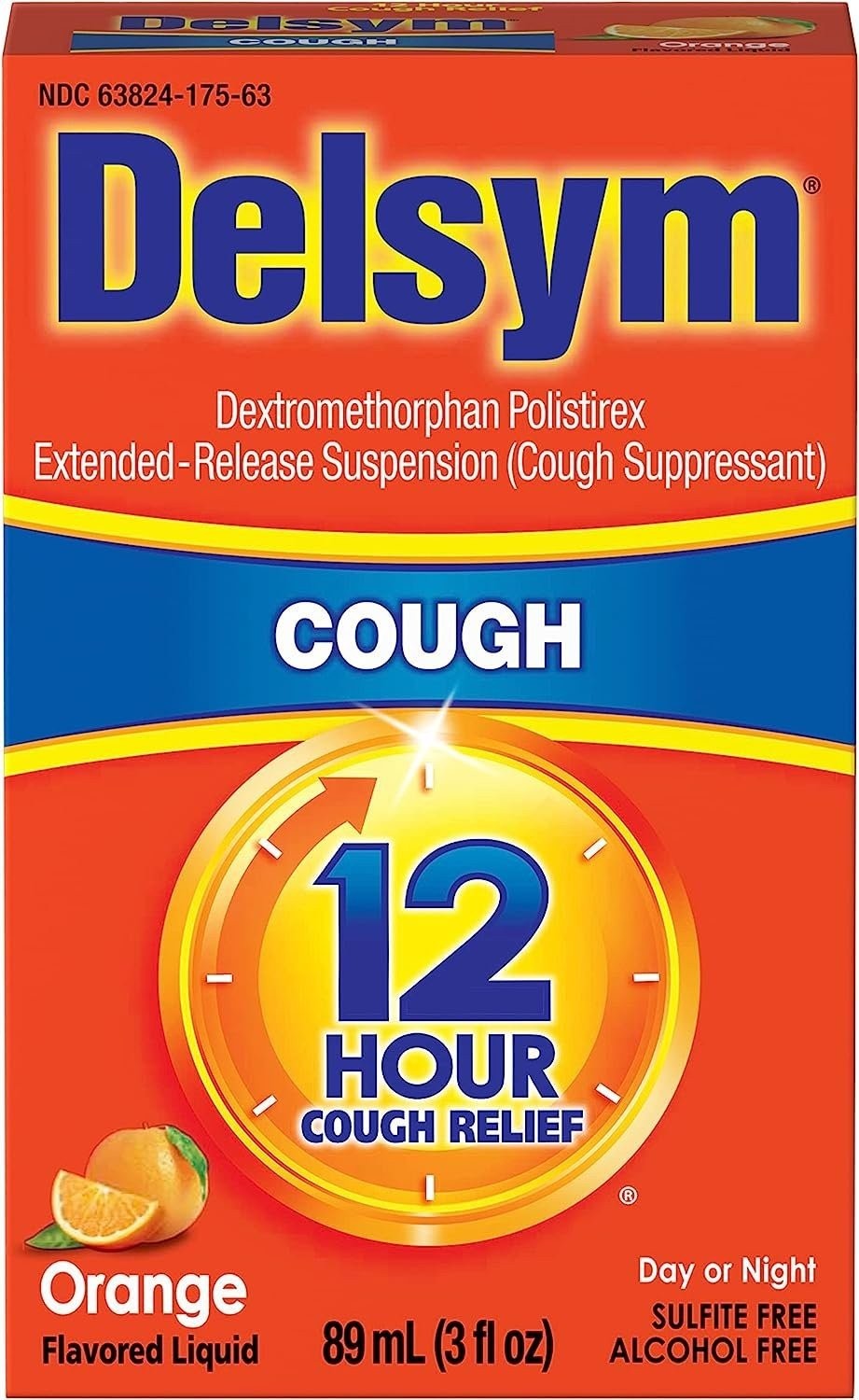 Delsym Cough Relief Medicine, Powerful Cough Relief for 12 Good Hours, Cough…