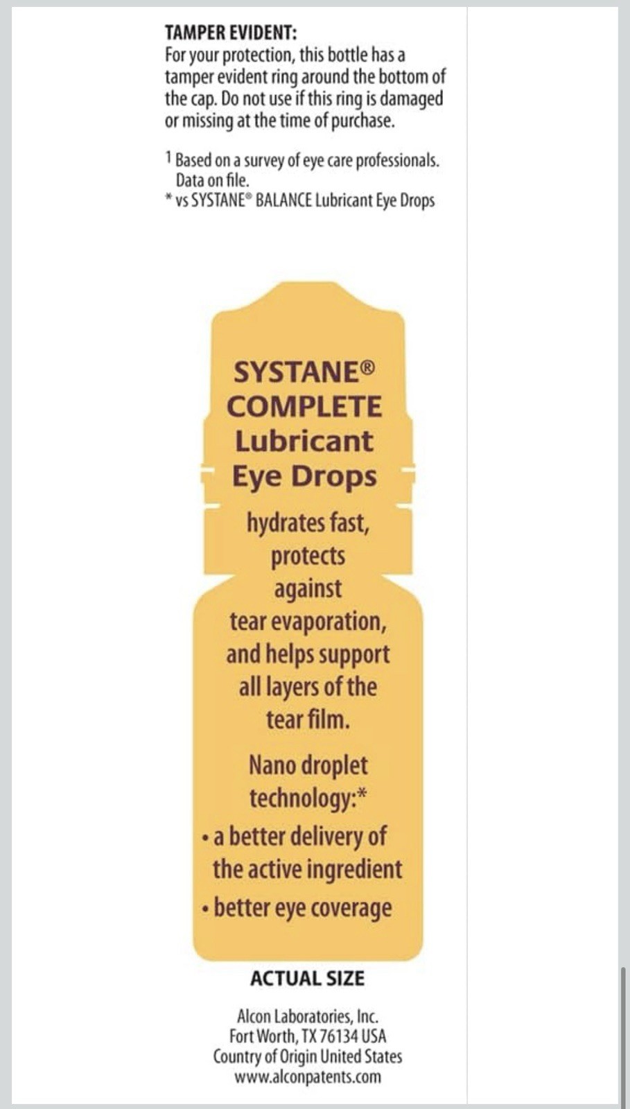 (4) Twin Boxes Systane COMPLETE PF, Preservative Free, BB: 02/2026+