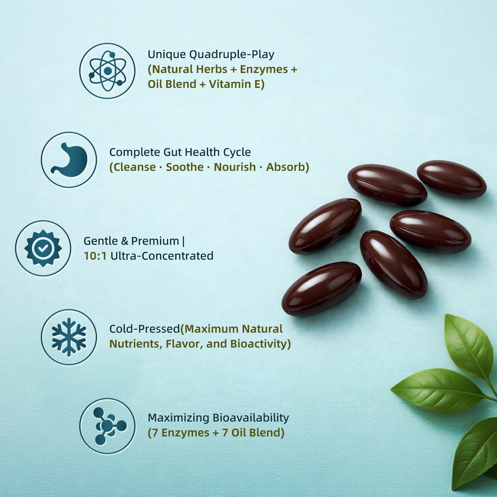 Lukaree Wormwood Black Walnut Clove Cleanse for Humans Softgels, 20-in-1 Extra S