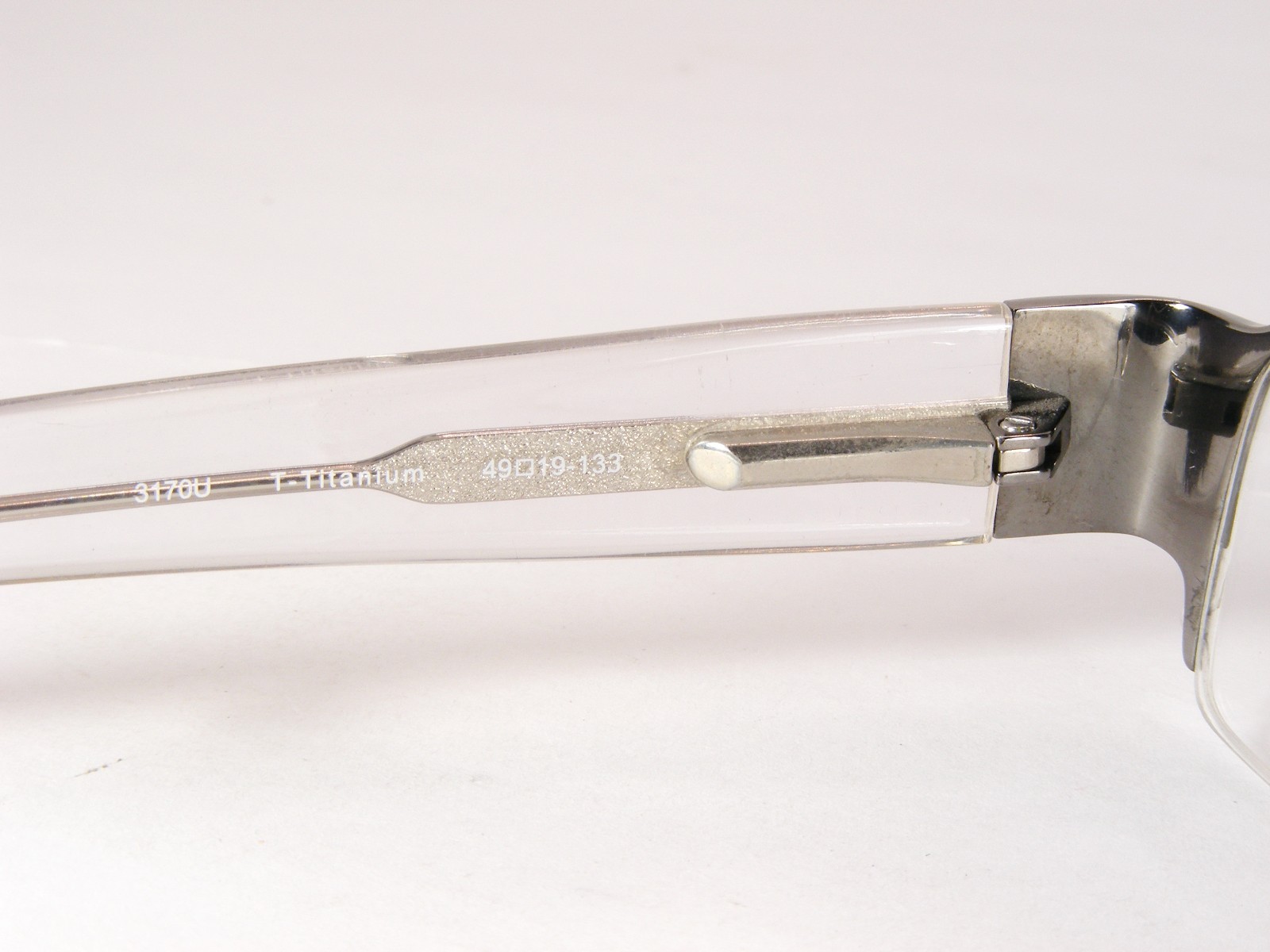 3170U Silver /Clear UNIQUE TITANIUM Nickel Free EYEGLASSES GLASSES 49-19-133mm