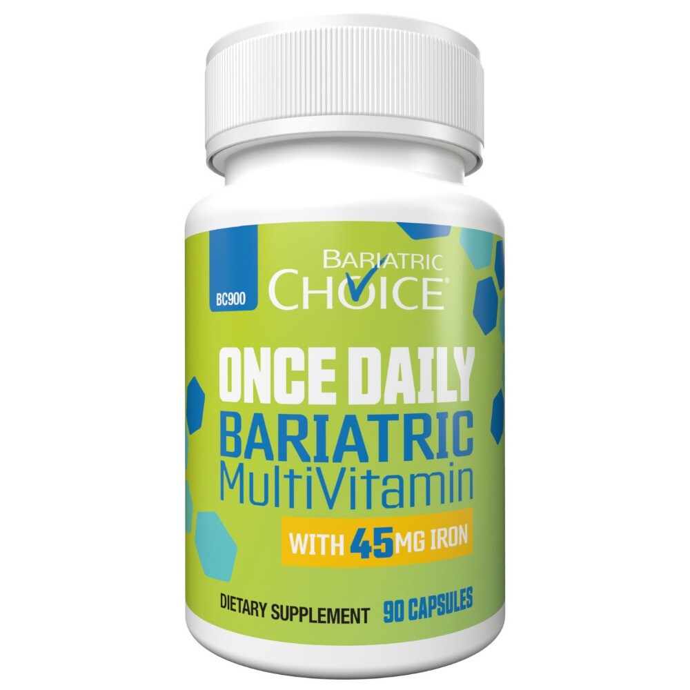 Bariatric Choice Once Daily Bariatric MultiVitamin with 45mg Iron, (90ct)