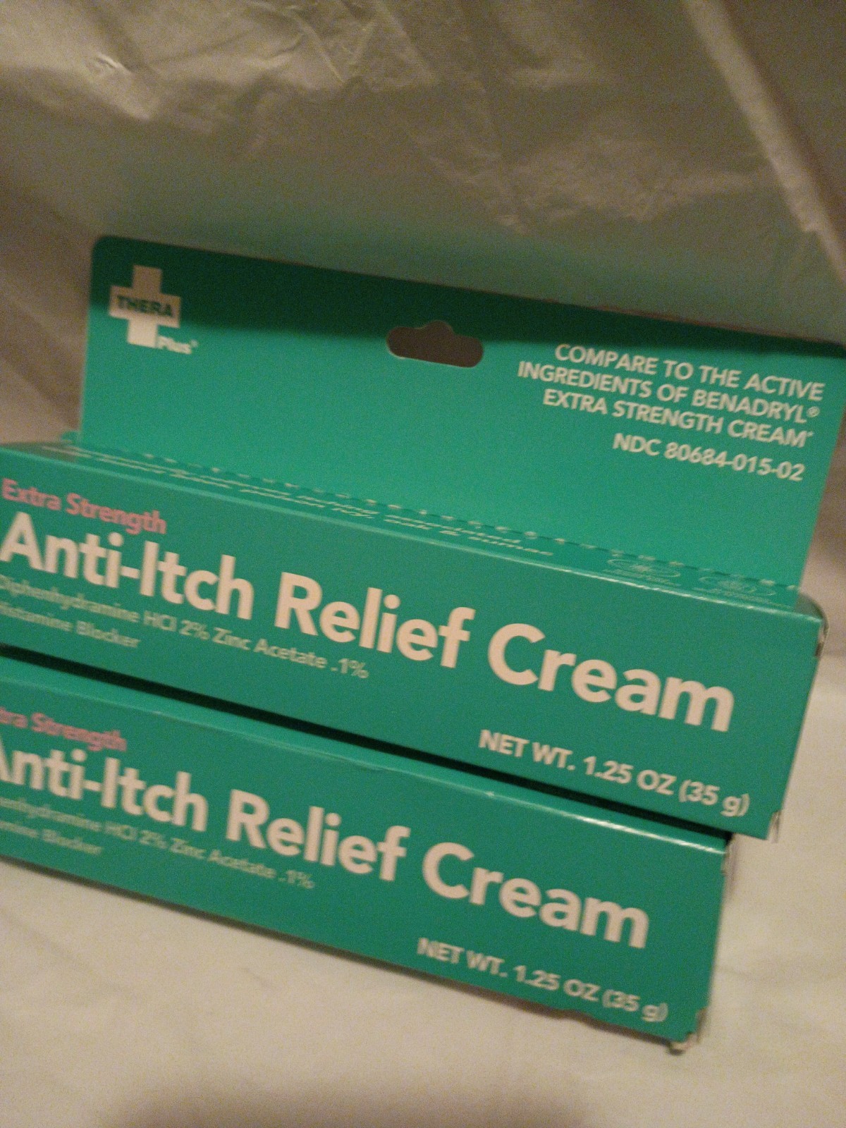 Thera Plus Extra Strength Anti-Itch Cream Diphenhydramine 2% 1.25 oz