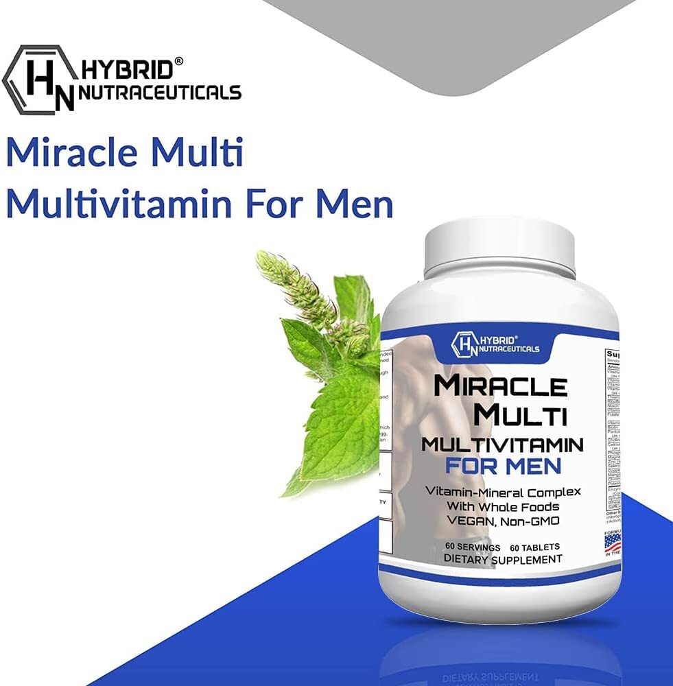 Multivitamin MultiMineral for Men, Daily Mens Vitamin Supplement: Non-GMO