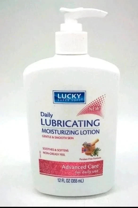 Lucky Super Soft Daily Lubricating Moisturizing Lotion Advance Care 12 oz.