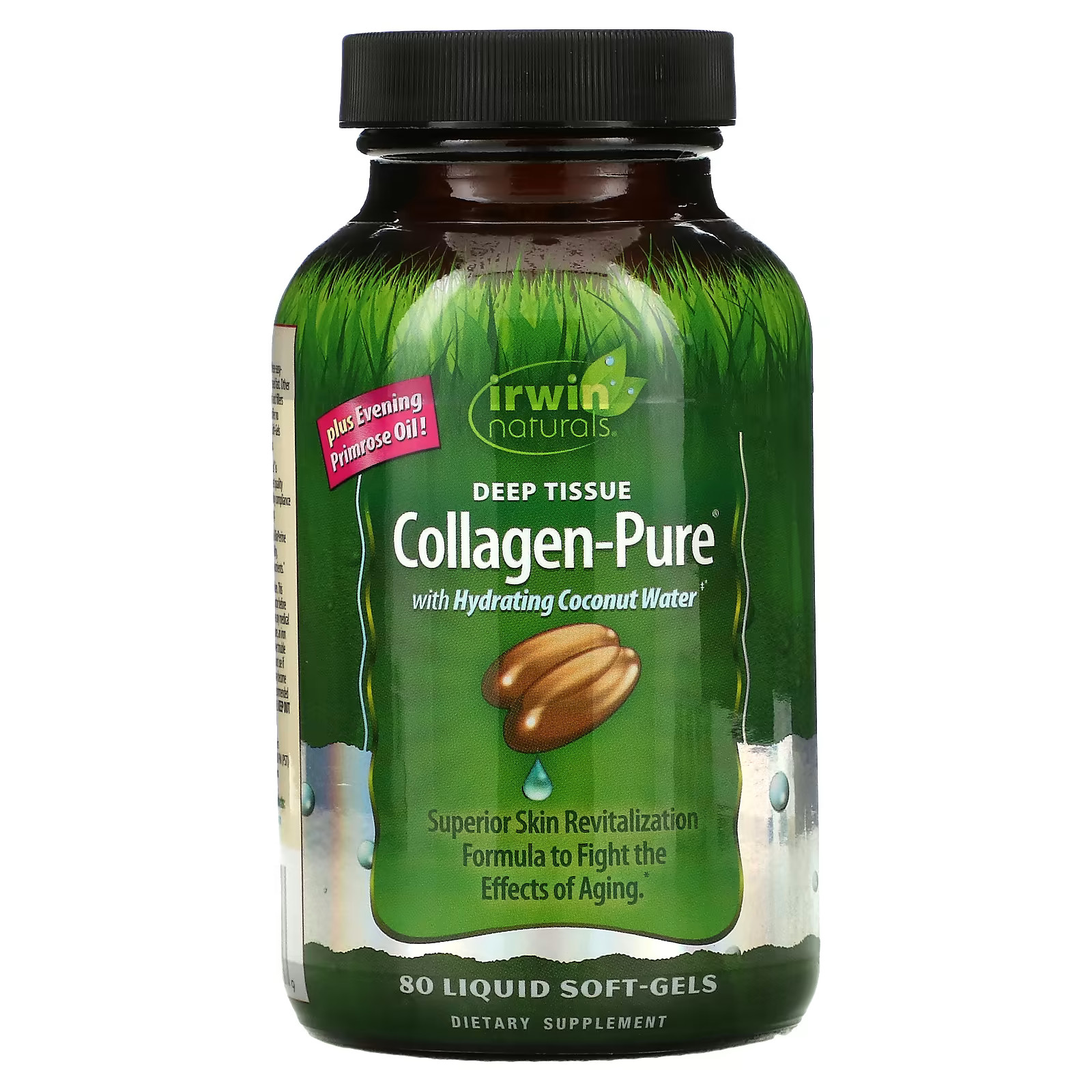 2 X Irwin Naturals, Collagen-Pure, Deep Tissue, 80 Liquid Soft-Gels-worldwide