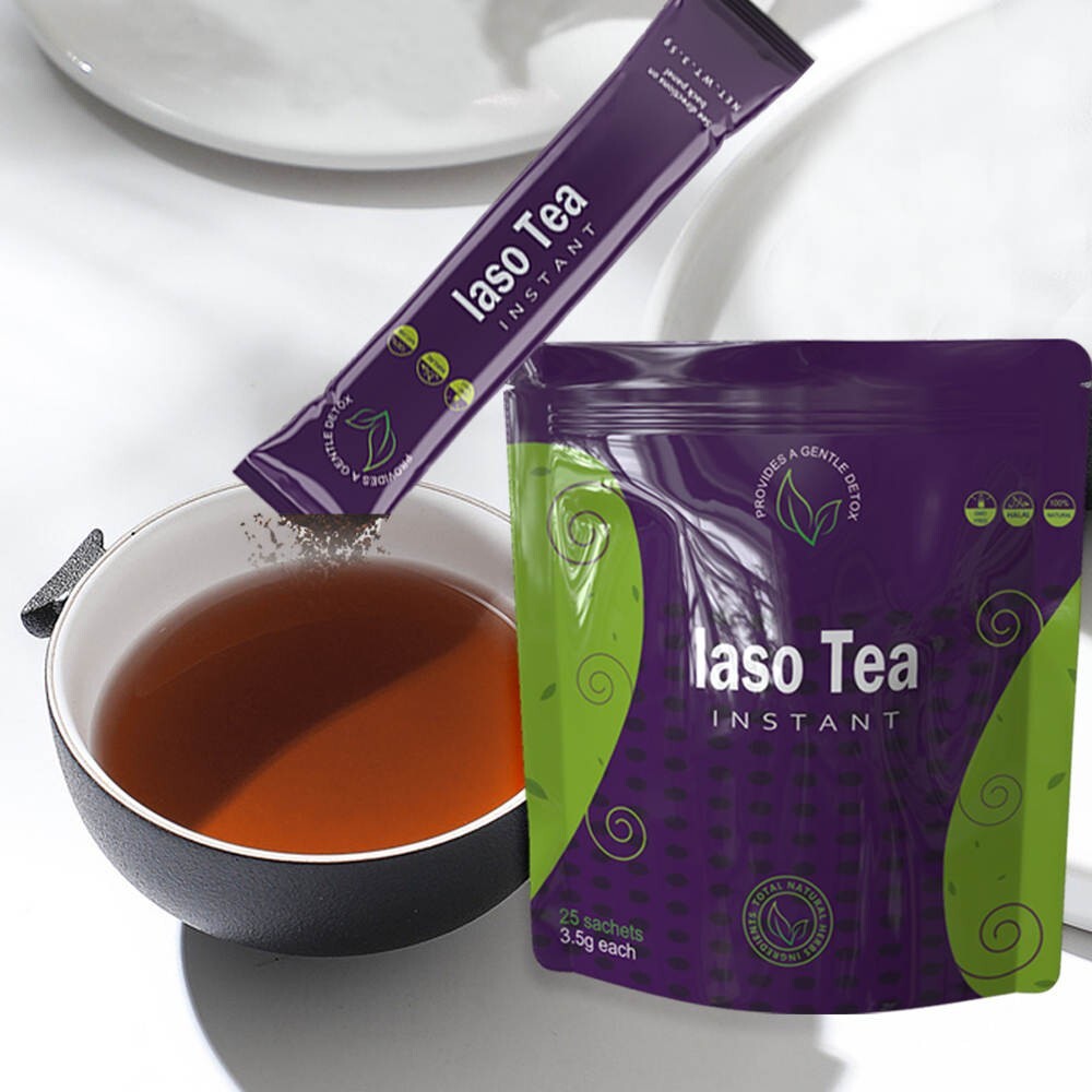 TBM instant IASO TEA- 2bags of 50 sachets Detox for weight loss EXP:12/20/26