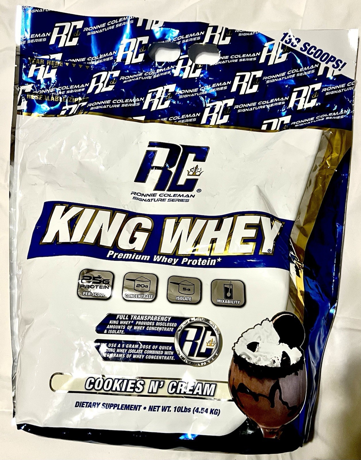 Ronnie Coleman Signature Series Premium Protein 10lb Cookies And Cream NEW