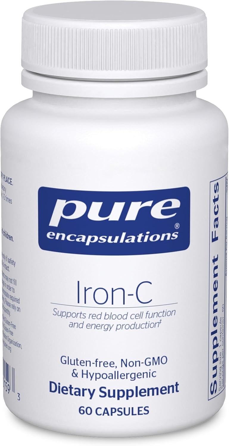 Pure Encapsulations Iron-C – 15 mg – 175 mg Vitamin C – Red Blood Cell Support*