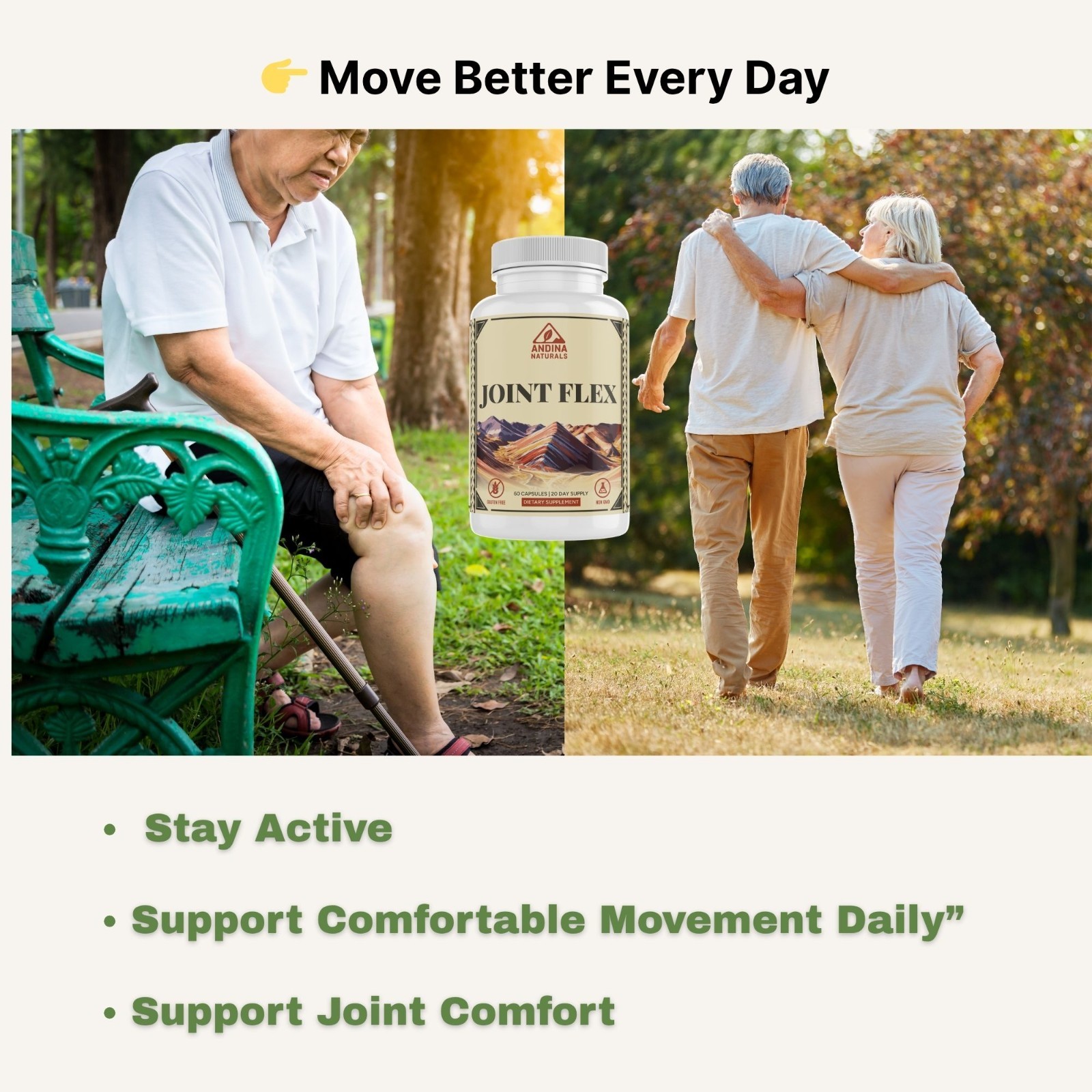 Joint Support Supplement Glucosamine MSM Turmeric–Flexibility & Mobility Formula