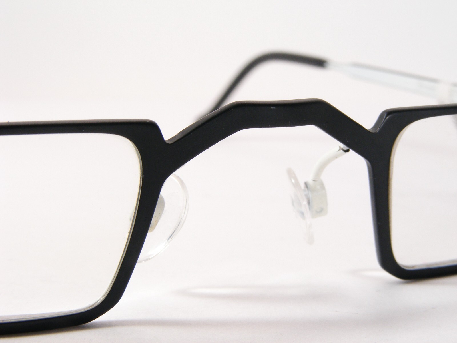 Vintage FOC The Netherlands Seventh 73 Black /White UNIQUE RARE EYEGLASSES FRAME