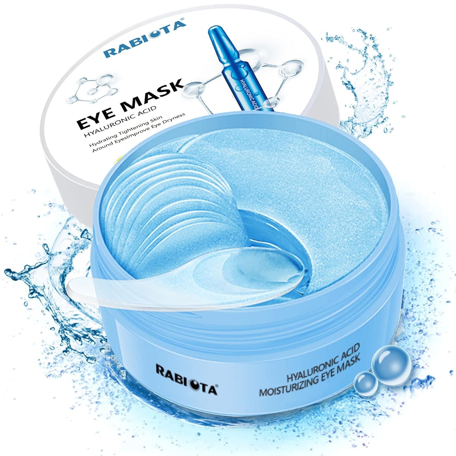 Under Eye Patches,30 pairs Hyaluronic Acid Anti-Aging Under Eye Mask