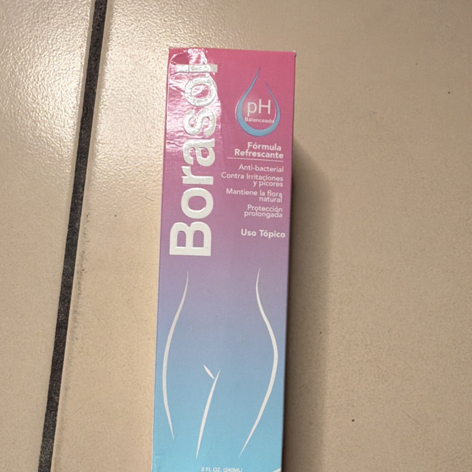 Borasol Feminine Care Wash pH Balanced Anti-bacterial Liquid 8 fl oz