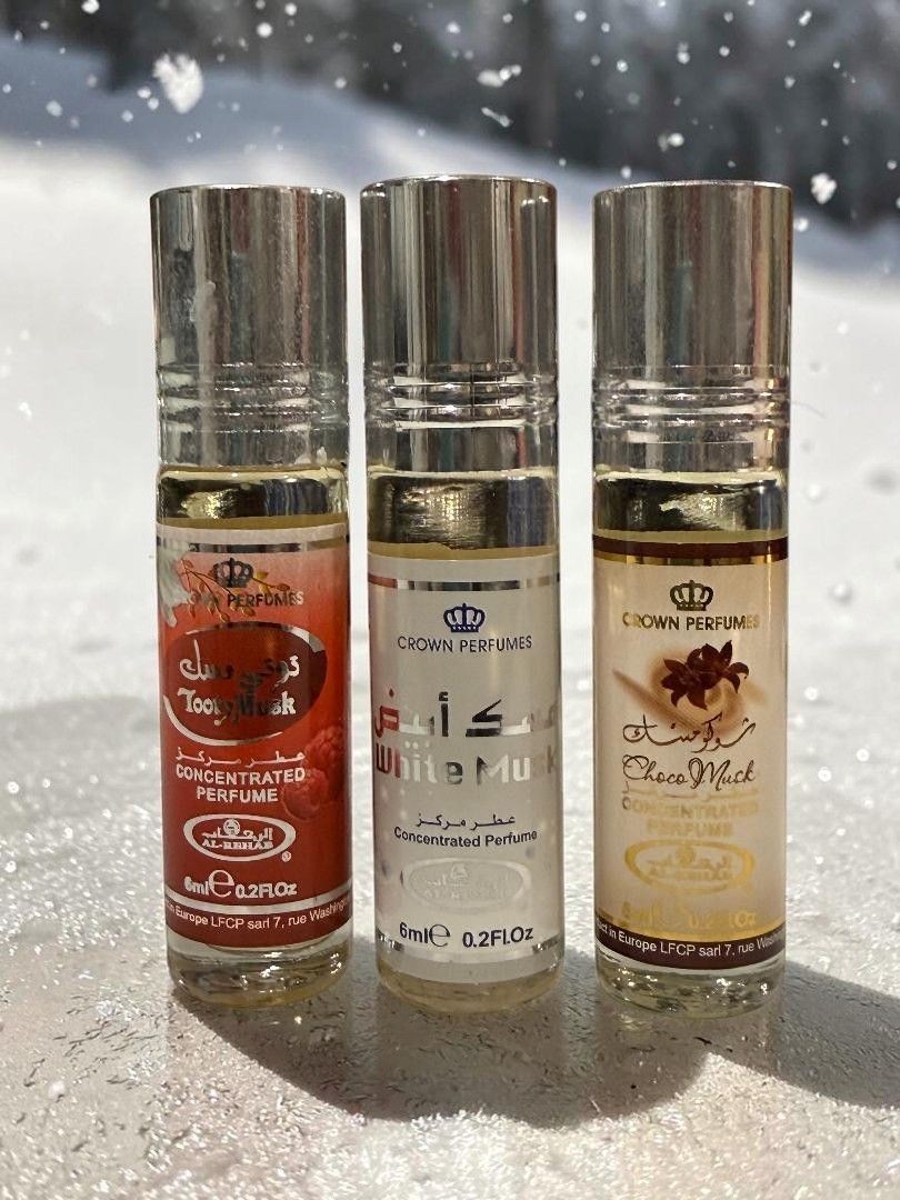 Choco Musk-Tooty Musk-White Musk 3pcs Perfume oil By Al Rehab(Pack of 3)
