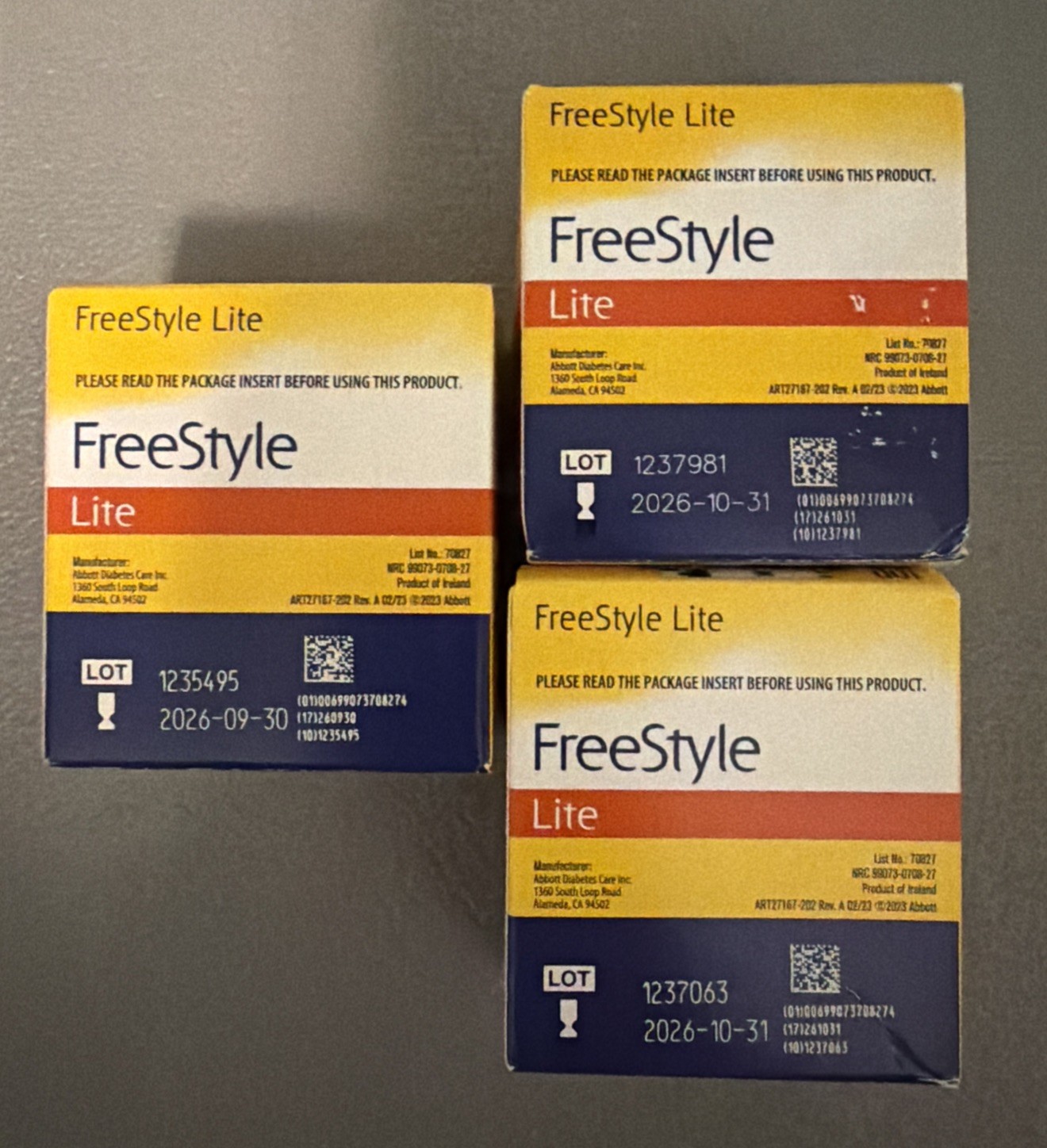 Freestyle Lite Test Strips -300 Count Exp. 05/31/2026 – 11/30/2026