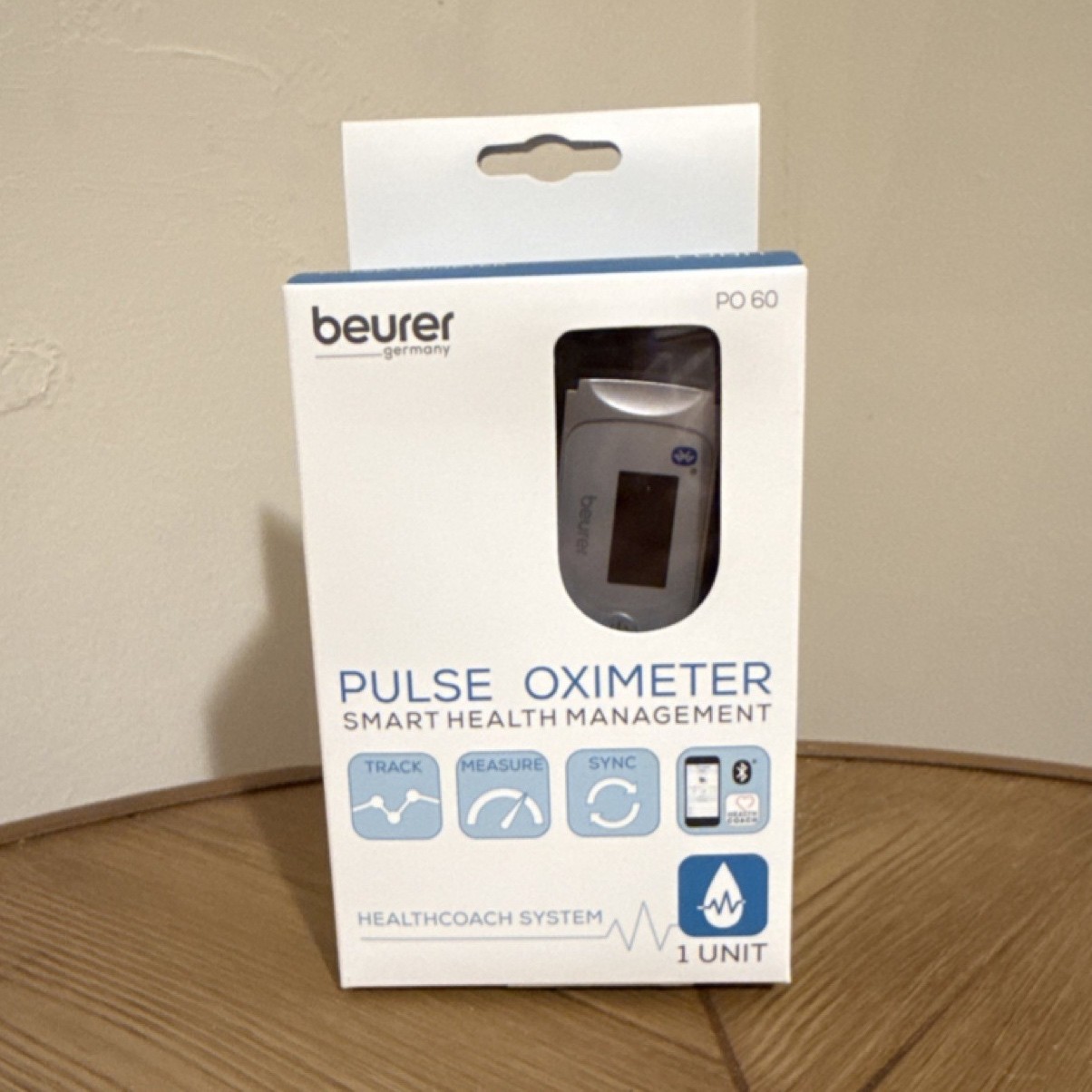 Beurer PO60 Fingertip Pulse Oximeter Bluetooth Smartphone Compatible White