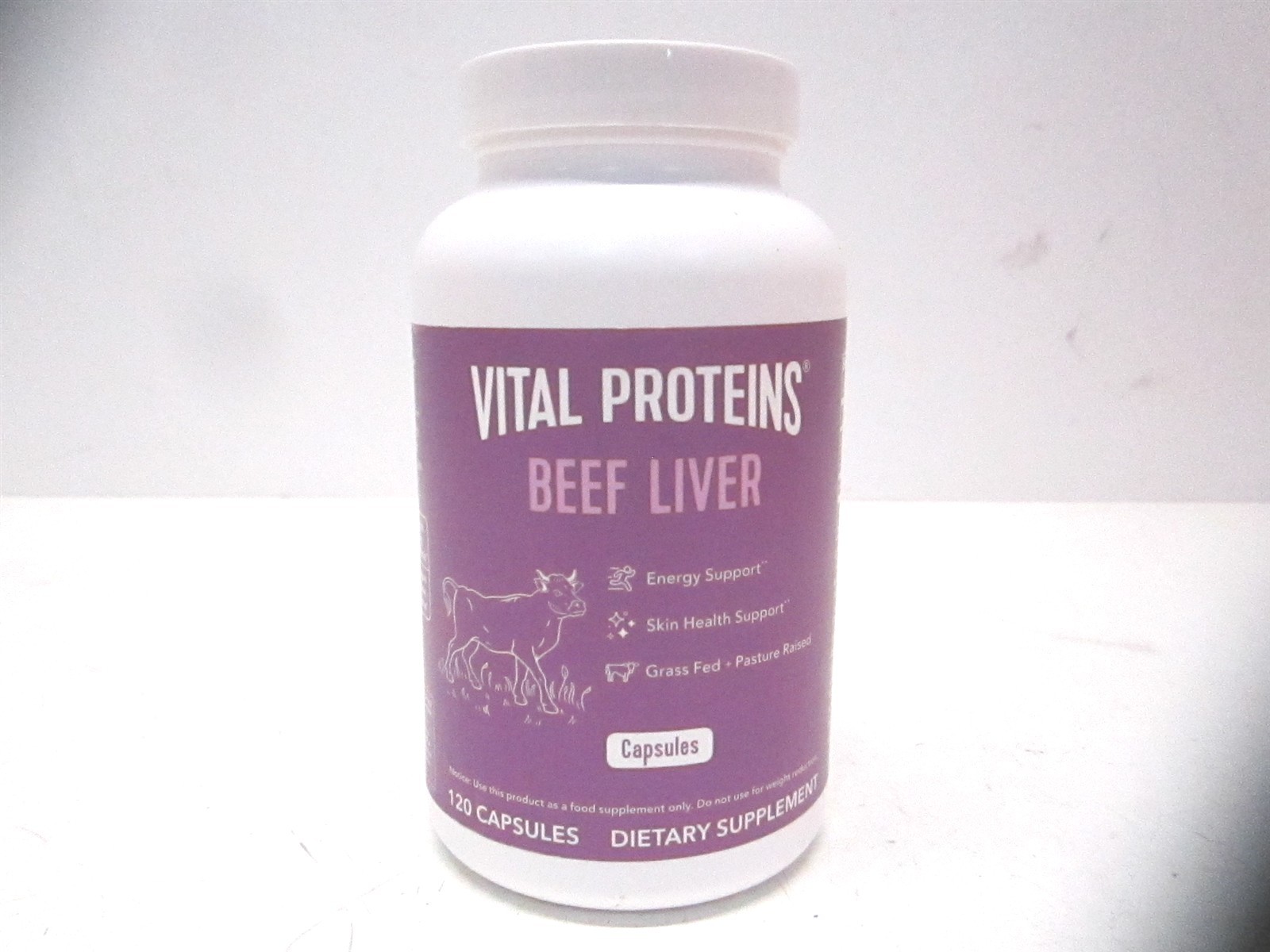 Vital Proteins Grass-Fed Beef Liver Capsules Dietary Supplement 120ct. – 06/2026