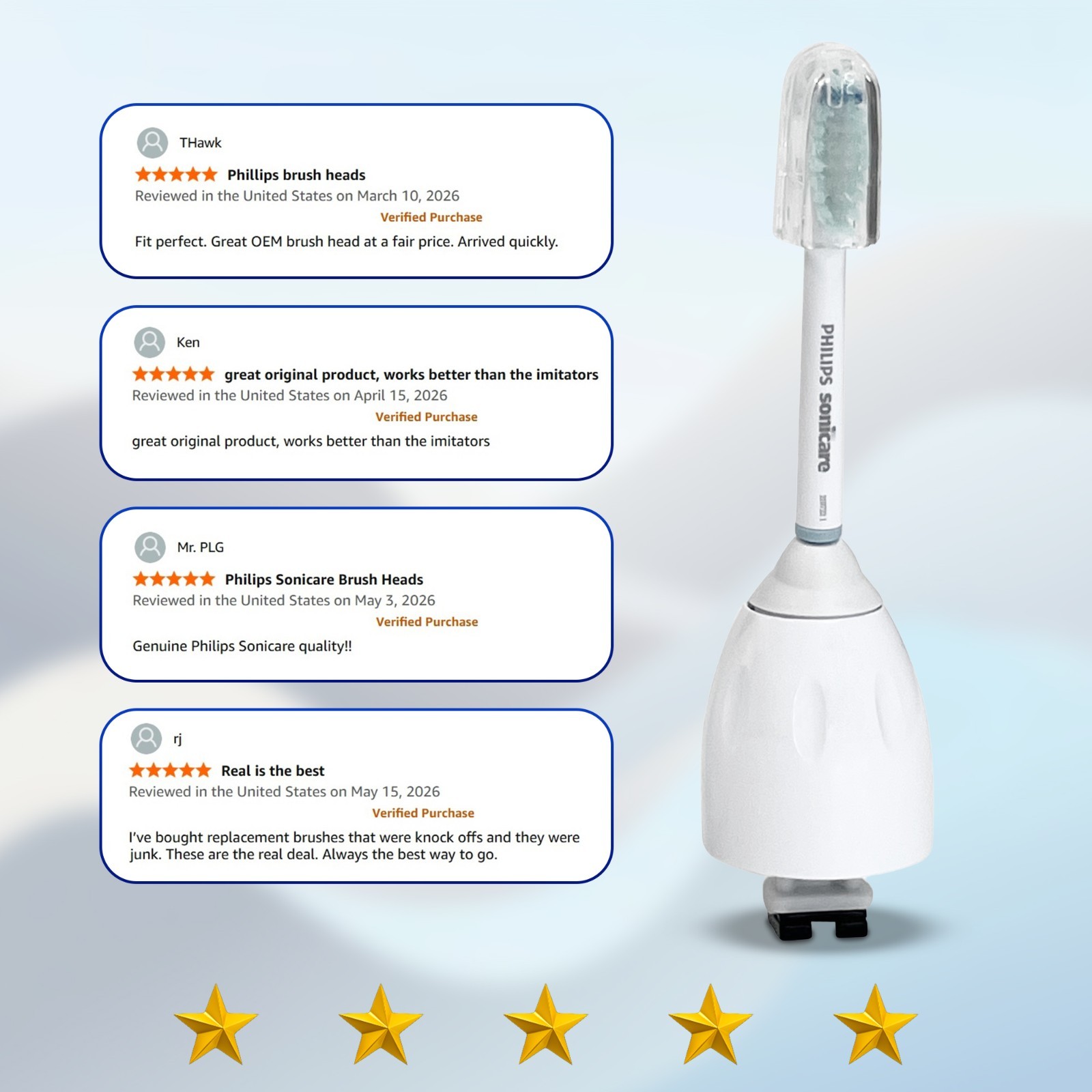 4 Pack Philips Sonicare Replacement Toothbrush Brush Heads E Series HX7002 Elite