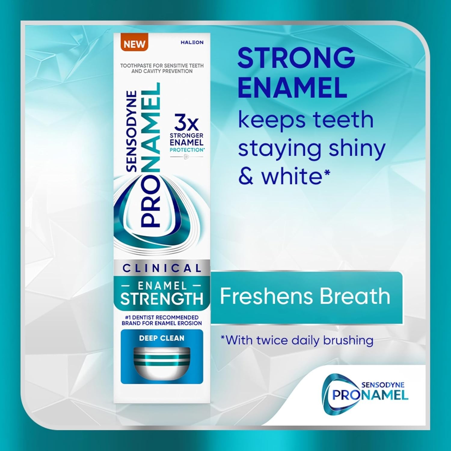Deep Clean Enamel Strength Toothpaste, 2.3 oz Mint Flavor – Repair Micro-Damage