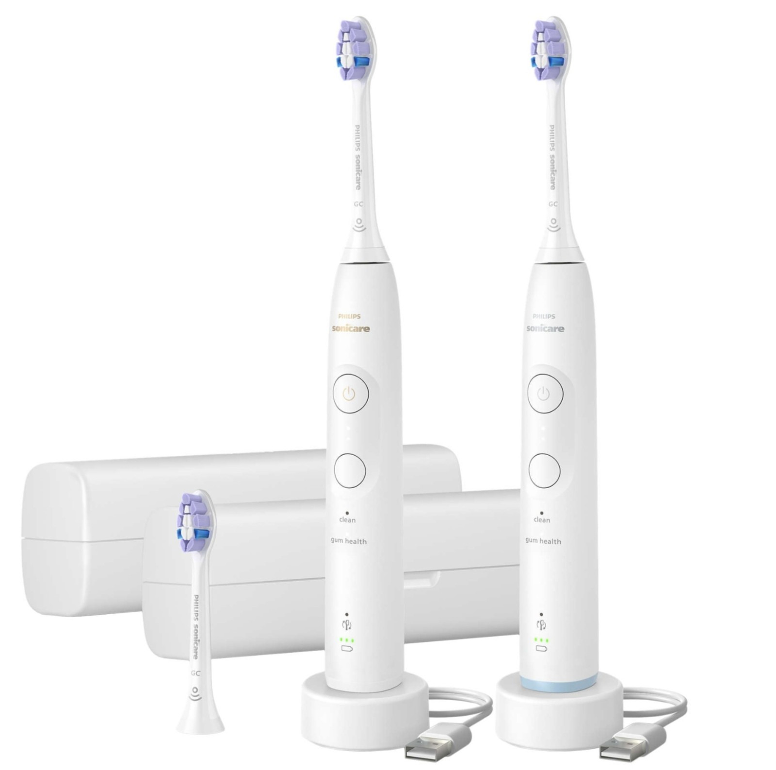 BRAND NEW Philips Sonicare Advanced Clean Rechargeable Electric Toothbrush x2