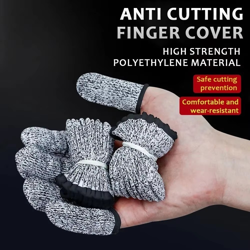 Reusable Cut-Resistant Finger Protectors – 10 Ambidextrous Cots for Crafts