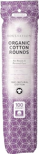 Organic Cotton Rounds – 1200 Count Bulk Makeup Remover Pads, Lint-Free Face Wipe