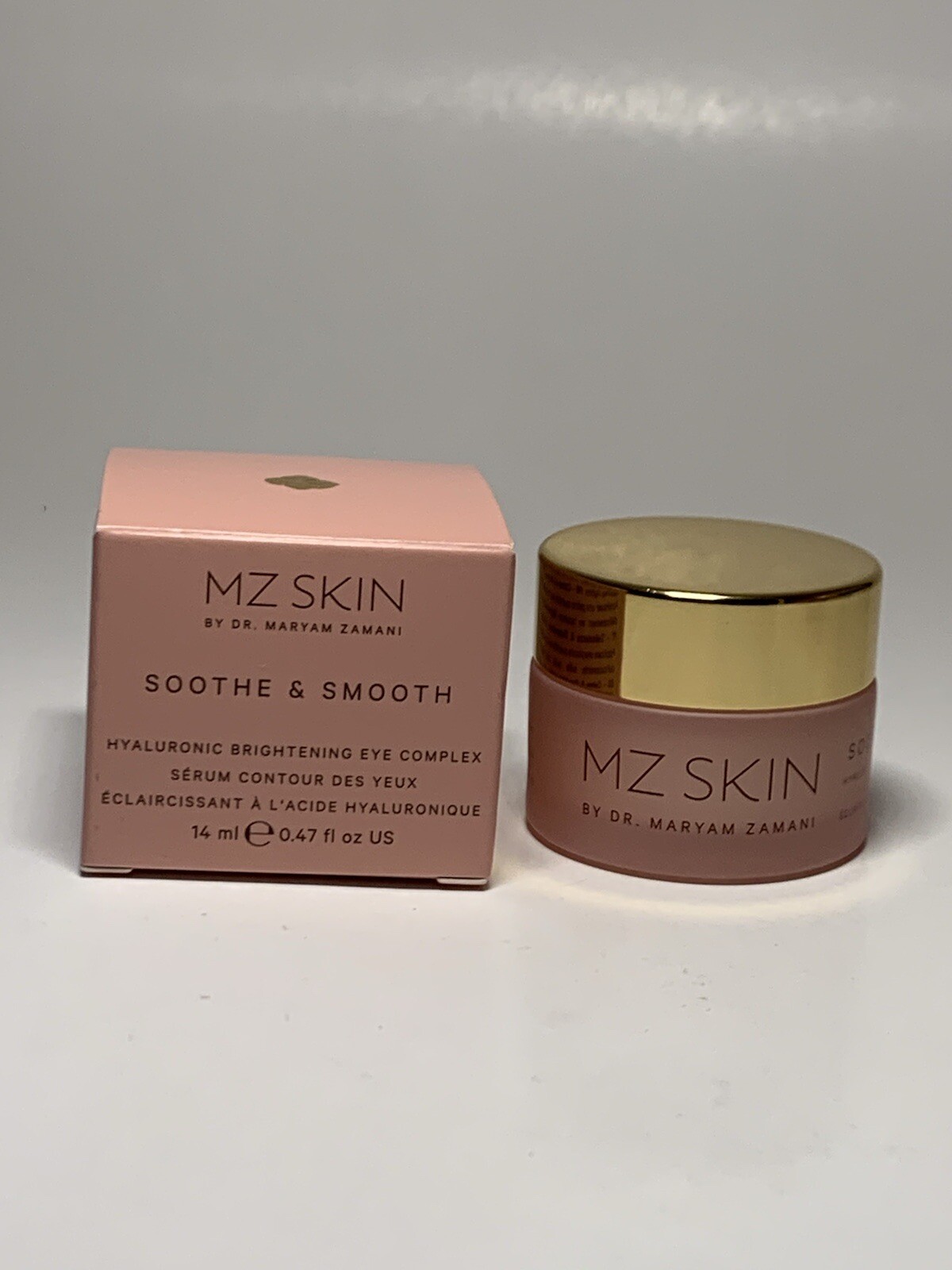 MZ Skin~Soothe & Smooth Hyaluronic Brightening Eye Complex~14ml/0.47 fl oz~NIB~
