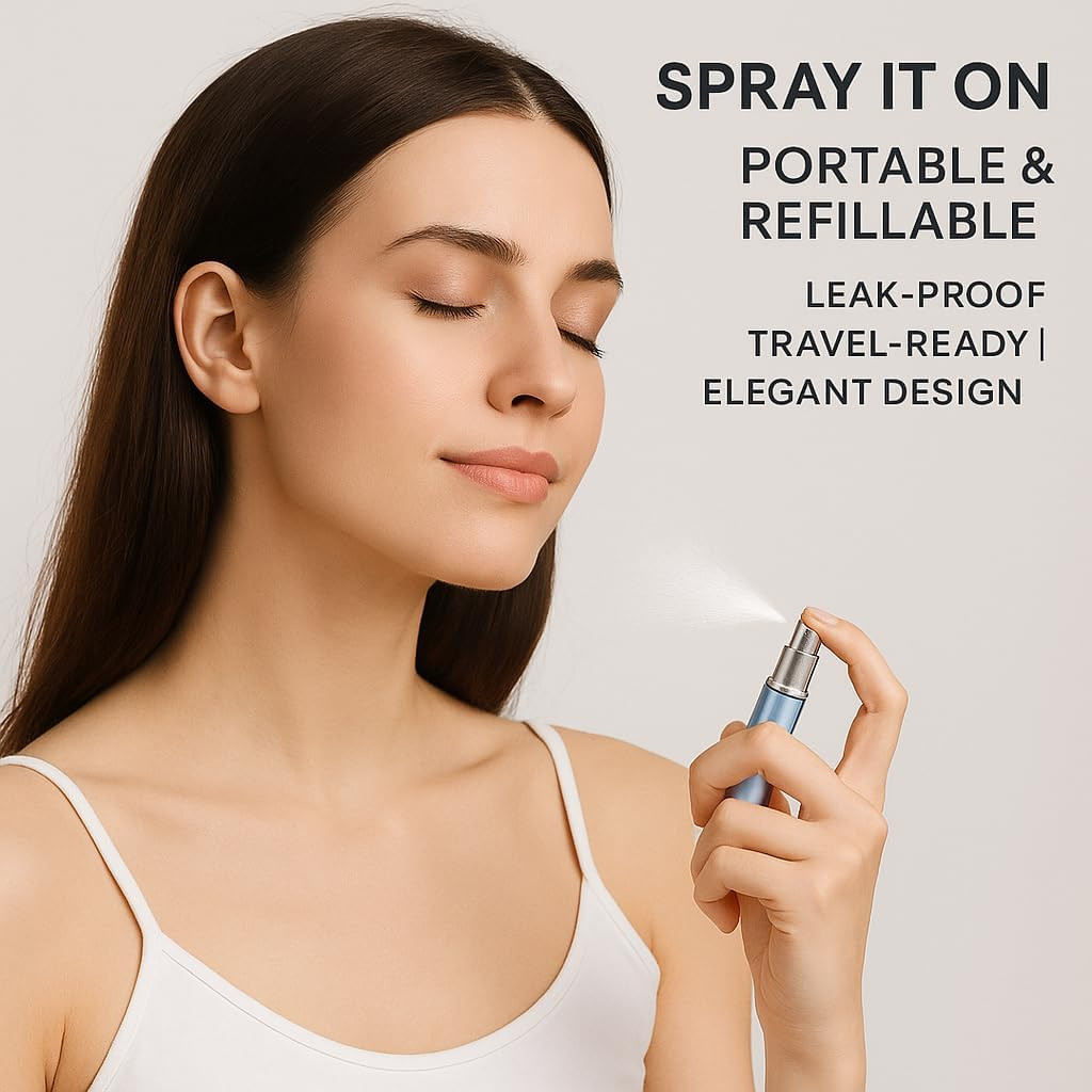 Mini Refillable Perfume Atomizer 5Ml – Travel-Size Spray Bottle for Fragrance, E