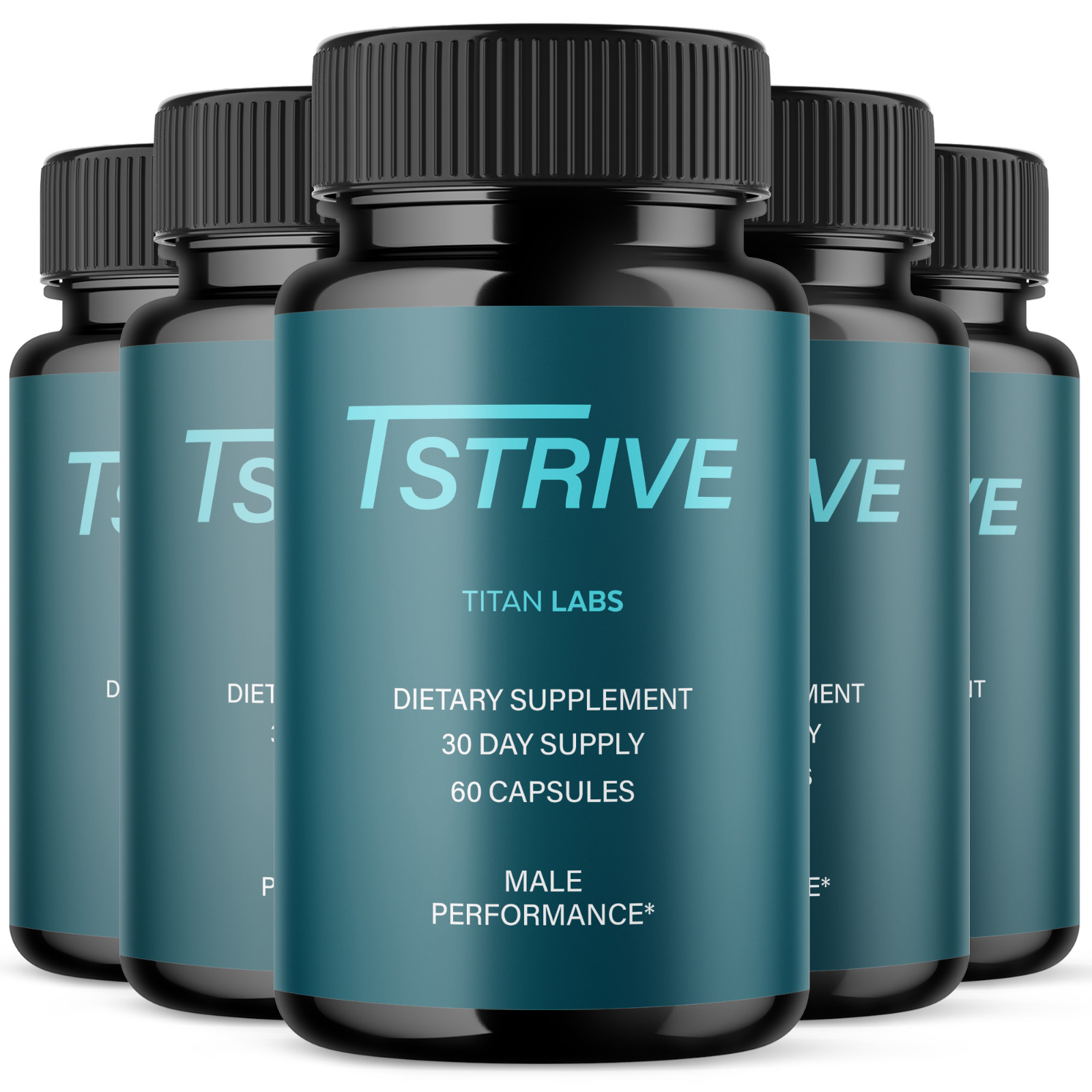 (5 Pack) Tstrive Advanced Male Support Performance Supplement 300 Capsules