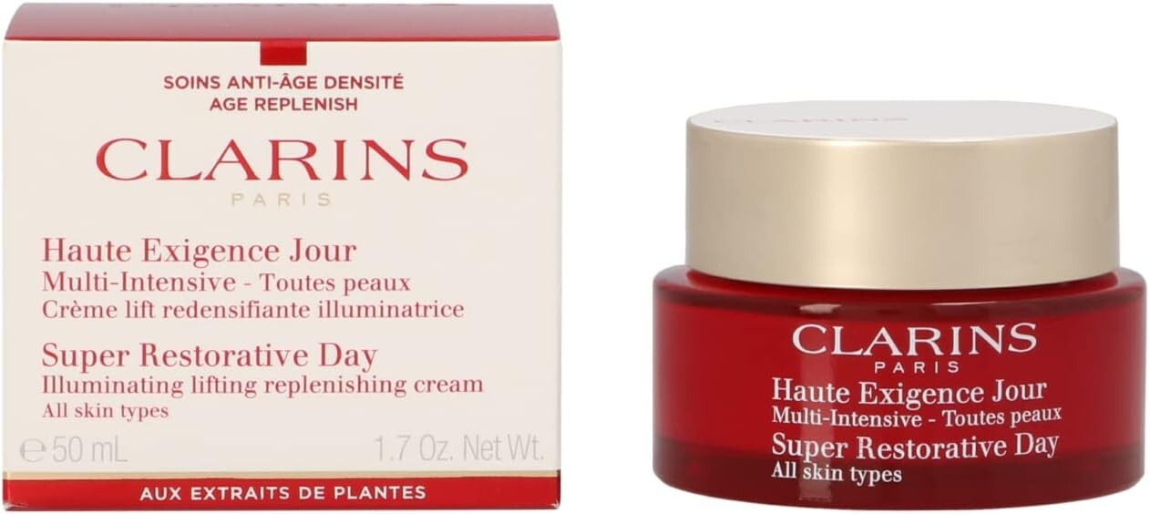 Clarins Super Restorative Day Illuminating Lifting Replenishing Cream – 1.7 oz