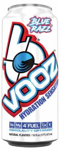 VPX – Bang VOOZ Hydration Drink – Ketolytes, Electrolytes – Blue Razz, (12) Cans