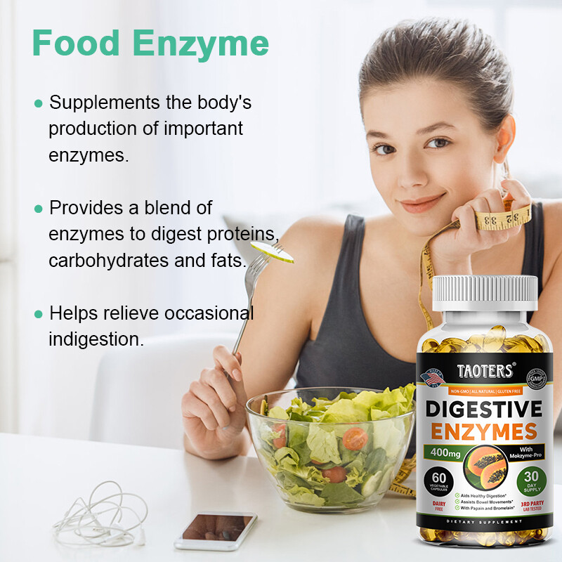 Digestive Enzyme 3000 mg | Triple Compound Formula (Protease + Lipase + Amylase)