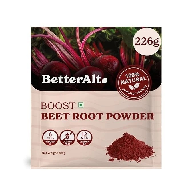 Better Alt Beetroot Powder 226 g, Beetroot Powder for Face & Hair|