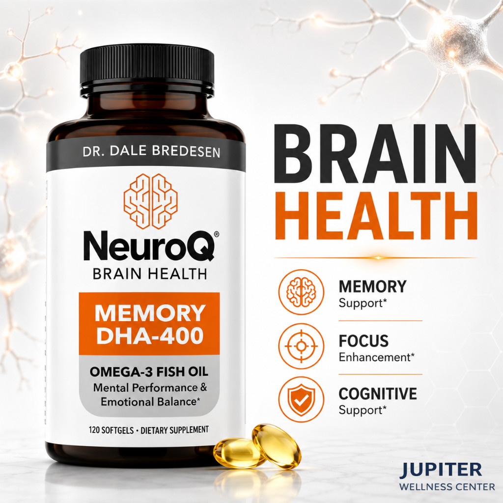 NeuroQ Memory DHA-400 Brain Health Omega-3, 120 Caps – Exp 7/2027
