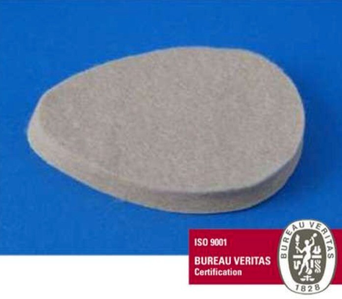 #251 Metatarsal Adhesive Flesh Felt Oval Foot Pads 1/4″ 100/BG PreCut 251 Cookie