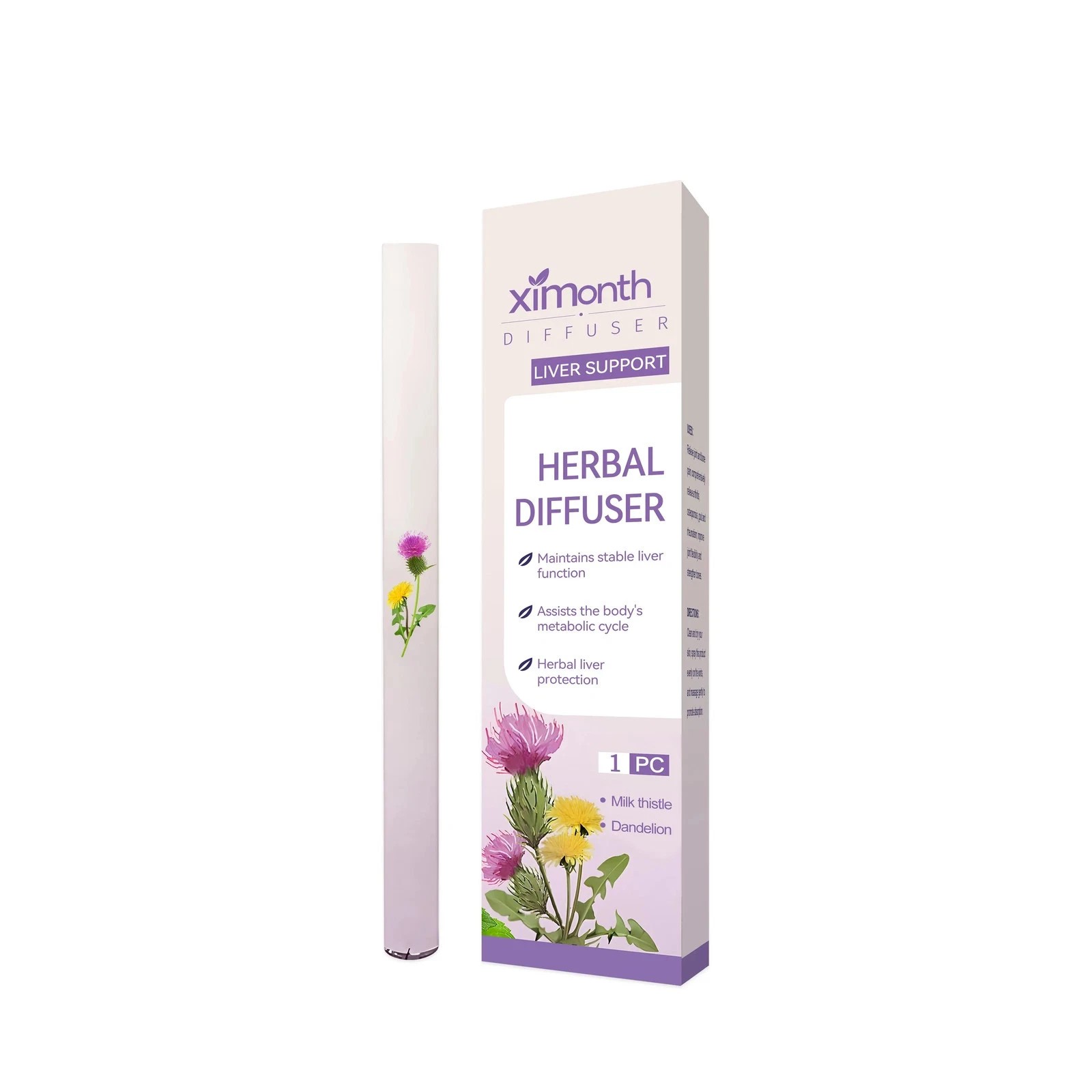 Herbal Diffuser with Mullein Thyme Mint for Lung Health and Fresh Air