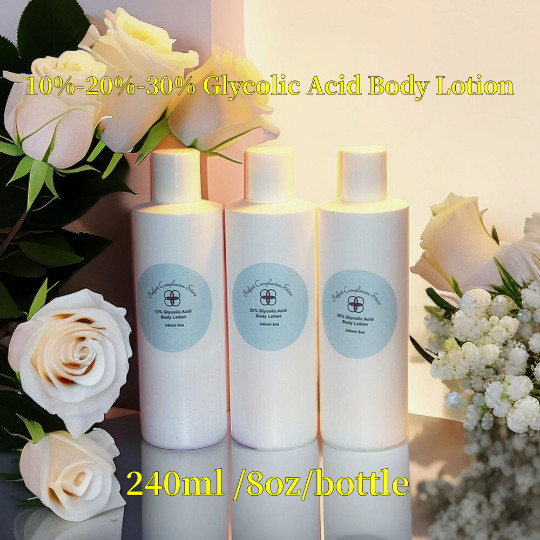 10-20-30-40-50-60-70% Glycolic Acid Body Lotion 8oz Anti-aging/whitening