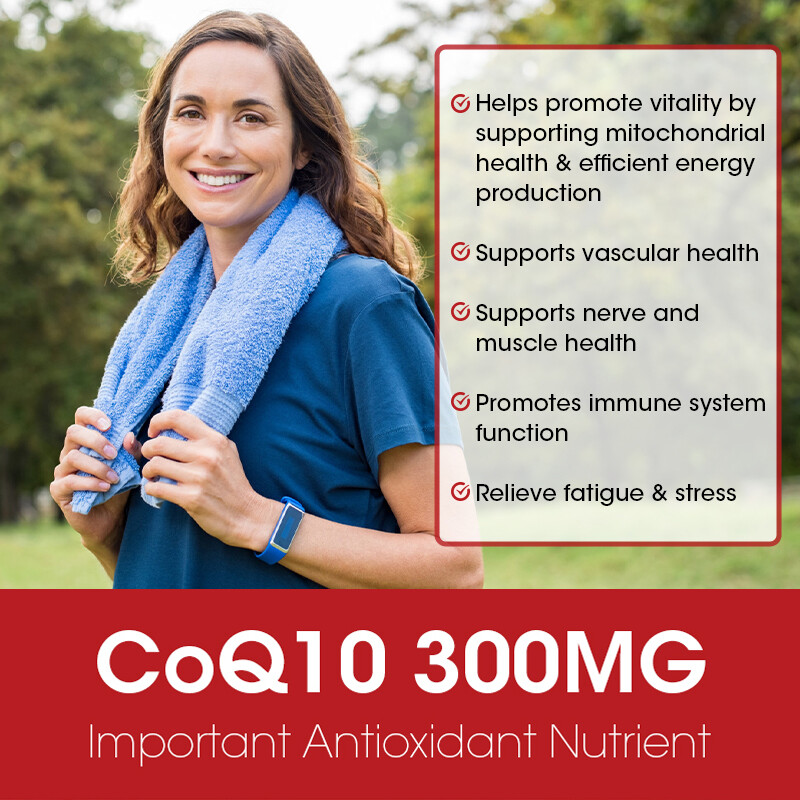 CoQ-10 300mg 240 Softgels Coq10 Co Q10 Coenzyme Heart Support NON GMO