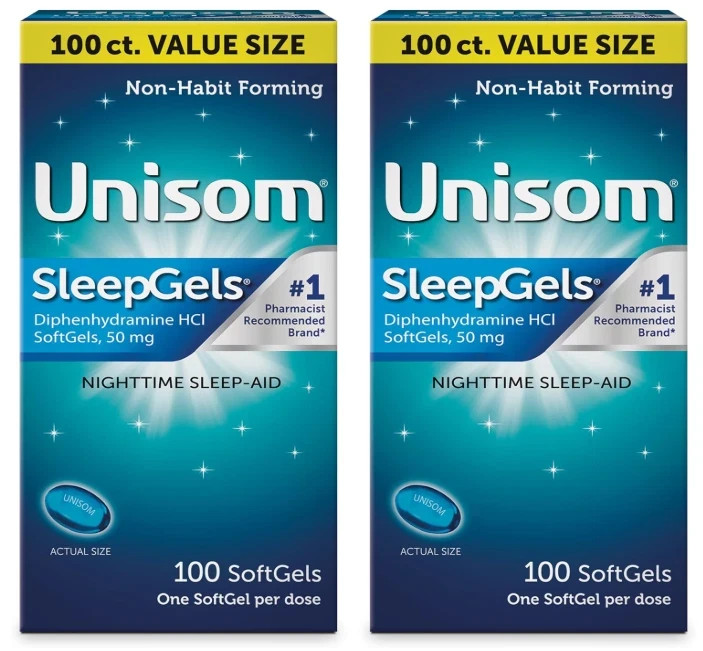Share Sleeptabs, Nighttime Sleep-Aid, Doxylamine Succinate 50mg 2*100softgells,