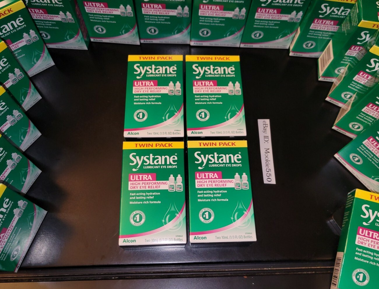 EXP 10/2025+! 4 Box Lot Systane ULTRA TWIN Pack (8 Bottles 10mL) Eye Drops