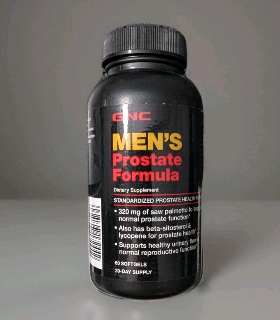 GNC Men’s Prostate Formula 60 Softgels 320mg Saw Palmetto Zinc Copper Exp 12/27