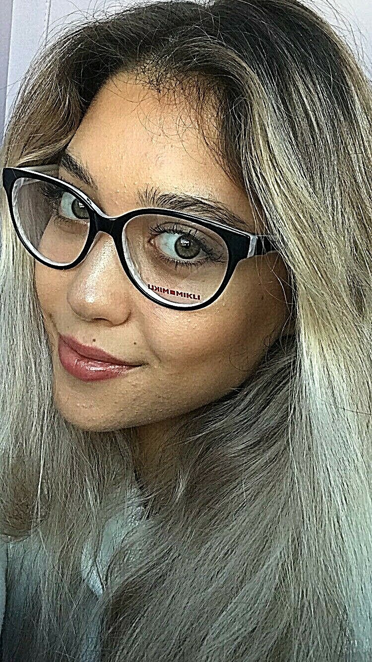 New Mikli by ALAIN MIKLI ML19R12 M01 54mm Black White Women’s Eyeglasses Frame .