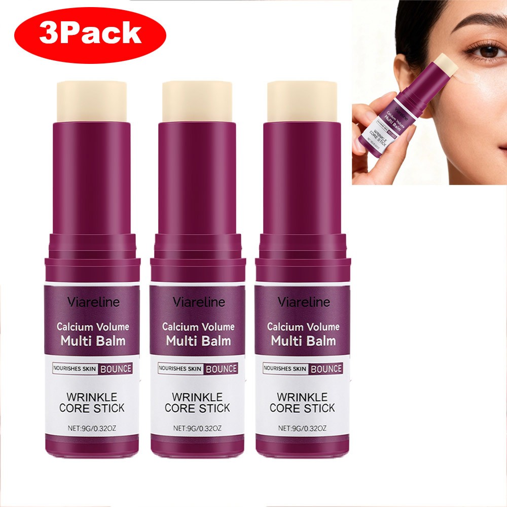 3PCS Calcium Volume Multi Balm Wrinkle Core Stick Beauty Korean Moisturing Stick