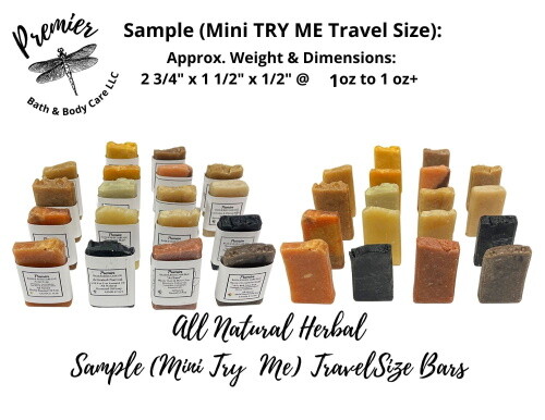Handmade Soap Bars Soap Samplers Travel Size Soaps 6-Pack Sample Set