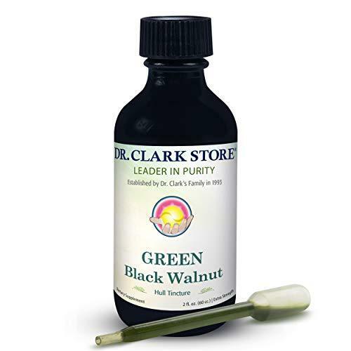 Dr Clark Green Black Walnut Hull Tincture – Dietary Supplement, Extra Strength