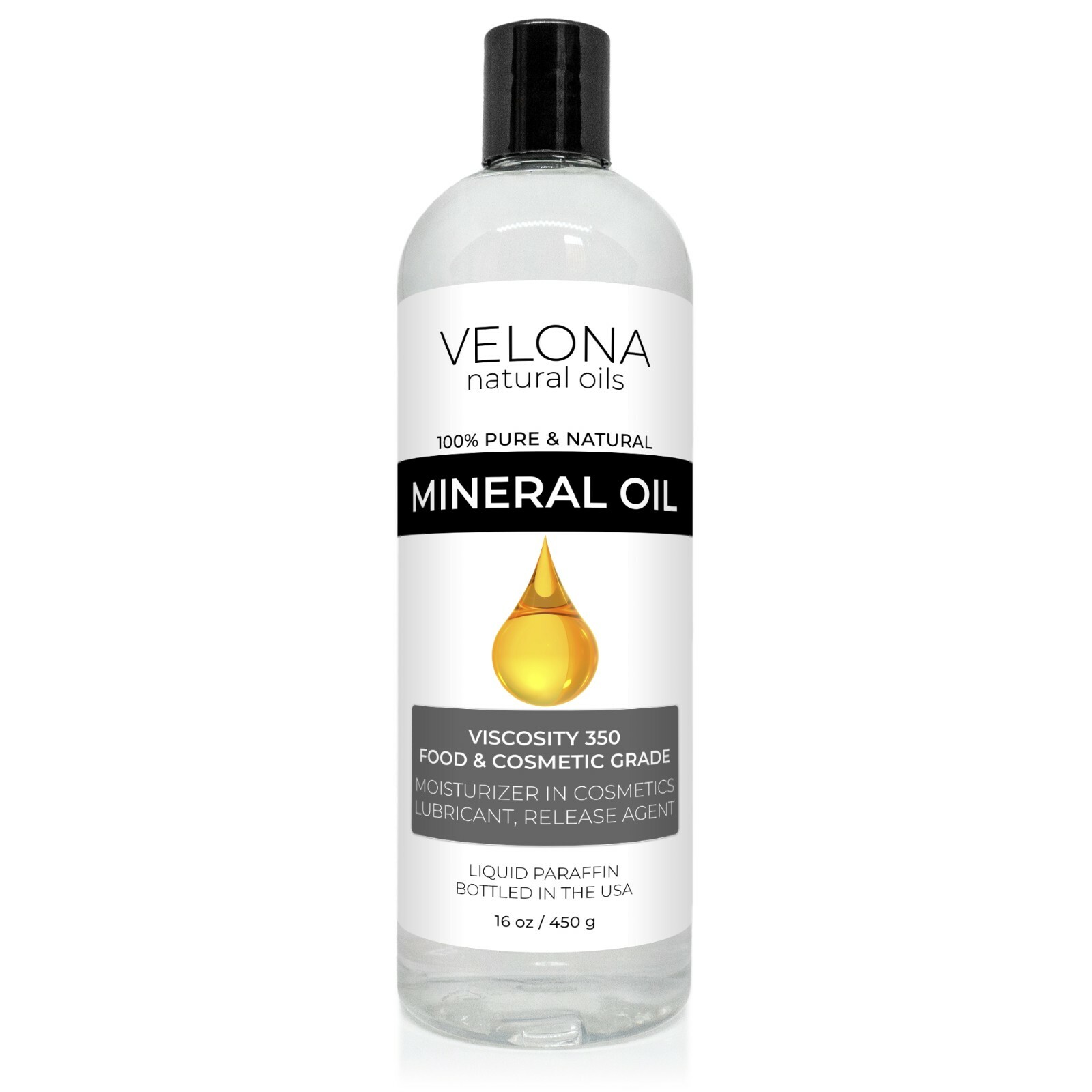 Velona Food Grade Mineral Oil 350 16oz Cutting Boards Countertops Butcher Blocks